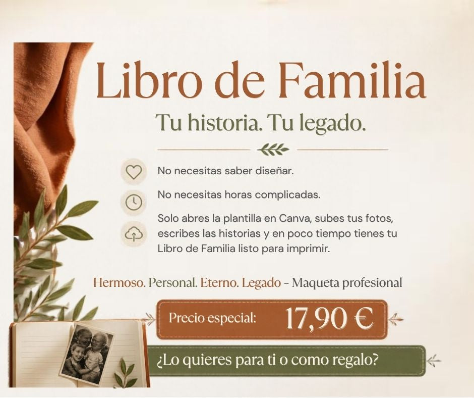 Legado — Plantilla de Historia Familiar en Canva